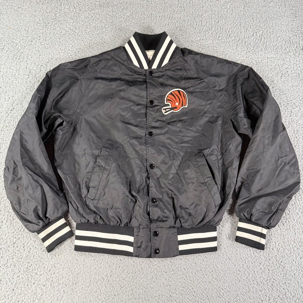 Vintage Cincinnati Bengals Jacket Mens Large NFL Football Active‎ Generation 90s